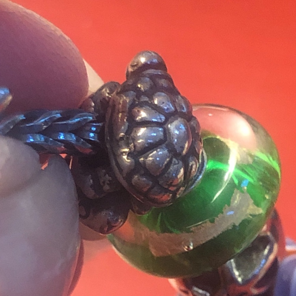 Trollbeads Bracelet,Original Box, Approx 7”, 17 Charms/Beads Excellent Condition - Picture 7 of 15